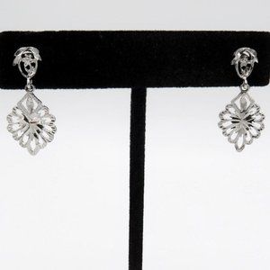 Sterling Silver 925 Dangle Earrings 2.7cm x 1.2cm